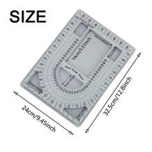 1 Pc Jewelry Making Design Board With Measurement Scale, Suitable For DIY Bracelet & Necklace Making, Bead Tray & Cushion Set