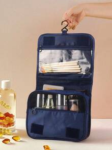 1pc Summer Travel Makeup Bag, Holiday Toilette Bag, Portable Waterproof Storage Bag, Large-Capacity Storage Bag, Multi-Functional Cosmetics Storage Bag, Suitable For Family Beach Trips, Business Trips, Beaches, Gifts For Friends, Gifts For Mom, Birthday GiftsFor Women Storage Organizer Travel Essentials Back To School Dormitory Storage