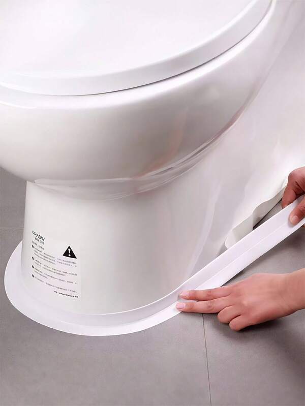 1 Rolle Schimmelresistentes selbstklebendes PVC Abdichtungsband, wasserdichtes Anti-Feuchte Dichtungsband, beständiger Acrylklebstoff Rückseite, geeignet für Badewanne, Toilette, Küchenspüle, Wandversiegelung