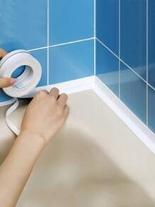 1 rotolo di nastro adesivo impermeabile in PVC per crepe e fessure, adatto per cucina, bagno, vasca da bagno