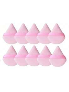 1/3/5/10pcs Black Triangle Makeup Sponge Set, Crystal Velvet Short Pile, Soft & Sticky, Suitable For Makeup, Home Decor, Vanity, Travel, Bedroom And More, Ideal Makeup Accessory