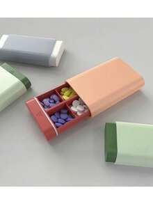 Customized Pill Organizer, Personalized 7-Day Pill Case, Portable Medication Storage Box, Gift For Father Or Mother - Multicolor - View 4