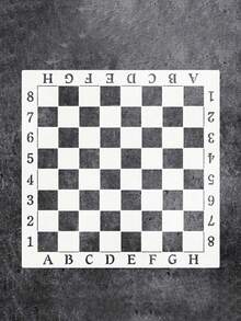 Large Chessboard Template For Home Decoration,Henna Stencils ,Art Supplies - Plastic Stencil For Wood, Canvas, Wall Game Home Decor Gift - Art & Craft Drawing Stencil