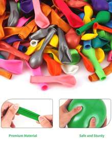200Pcs 5 Inch Mixed Colors Latex Balloons Party Helium Balloons For Birthday Supplies Wedding Anniversary Party Arch Garland Rainbow Backdrop Decorations