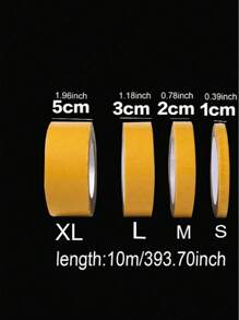 لفة واحدة من شريط لاصق قوي مزدوج الجانب، شريط لاصق فائق القوة، شريط لاصق مزدوج الجانب، لتثبيت السجاد والإكسسوارات والديكورات الزفاف وإطارات الصور وديكور المنزل وغيرها