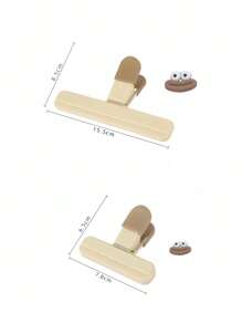 Cartoon Fresh And Simple Potato Chip Bag Clip - Heavy Duty Plastic Food Storage Sealer, Bread Food Bag Clip, Strong Sealing Snack Bag Sealer, Fresh Bag Tea Sealing Artifact Plastic Clip, Convenient Tea Snack Sealing Clip, Suitable For Kitchen And Restaurant Sealing Clip