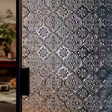 1pc 17.7inch PVC Plastic Crabapple Flower Pattern Static Cling Privacy Window Film, Anti-Peeping Bedroom Glass Sticker, Removable, Reusable, Easy To Clean, Suitable For Decorating Kitchen, Shops, Office, Camper, Bathroom, Home, Bedroom Stickers Personalised Stickers