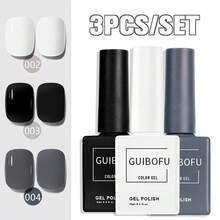 Set de 3 piezas de esmalte de uñas de gel, 0.51oz - 120 colores, arte de uñas de primavera, purpurina semi-permanente, kit de barniz para remojo para manicura y diseño de uñas, un color por frasco