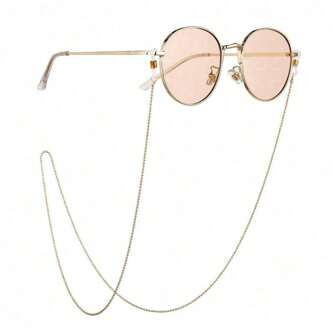 1pc Simple Steel Ball Eyewear Chain, Mask Chain, Eyewear Strap, Sunglasses Necklace, Eyewear Strap (Excluding Glasses) Suitable For Holiday Travel And Vacation