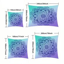 1 Pc Multi Color Dazzle Pattern Fresh, Light And Simple Style Outdoor Multi-Purpose Sunshade Polyester Screen Printing Camping, Picnic, Beach Use