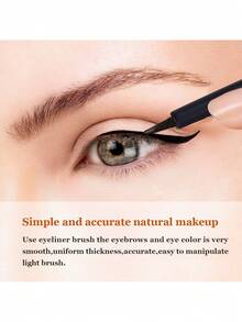 200/100/50pcs Eyeliner Pen, Used For Eyeliner, Lip Line, Highlight And Detail Makeup Outline, Makeup Brush Applicator, Fine Brush Head, Necessary Cosmetics Tools For Makeup - Black - View 4
