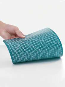 1 pezzo Tappetino da taglio multicolore, adatto per patchwork, carta, argilla e artigianato, taglia A3 in materiale PP - Forniture per ufficio e scuola, tappetino da taglio artigianale di precisione A3 rotante, materiale PP, adatto per cucito e progetti fai da te