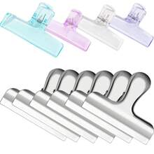 Clip trasparenti per sacchetti, confezioni di alimenti e spuntino, clip ermetiche in acrilico per sigillare ermeticamente confezioni di alimenti, pratico per la scuola e la cucina, confezione da 6 pezzi/10 pezzi/18 pezzi