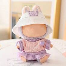 [Clothes Only] 15-17cm Plush Doll Clothes, Cute Little Bee & Dinosaur Doll Outfits - Multicolor - View 12