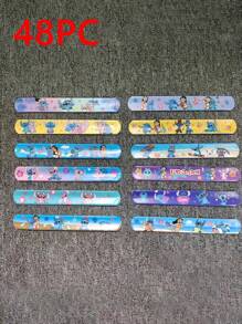 Disney Disney 12pcs/24PC/36PC Disney Lilo & Stitch Stitch Cartoon Character Pattern Type Bracelet,Clap Bracelet Suitable For Gift And Party Wear, Theme Party Bracelet, Suitable For Birthday, Party, Classroom Decoration And Classroom Reward, Party Decoration | Theme Party Decoration