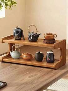 1pc Multi-Layer Desktop Storage Organizer Rack Cup Holder Organizer Rack Retro Creative Practical Office Dining Table Decor Student Dorm Office Supplies Home Rental Furniture