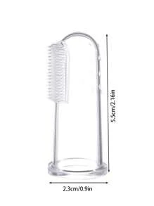 1pc Pet Finger Toothbrush Pet Toothbrush Silicone Toothbrush Puppy Cat Finger Set Brush Finger Pet Toothbrush Small Size Suitable For Dogs And Cats