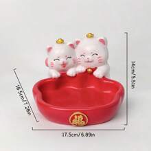 Adorable Cat Shaped Jewelry Tray - Ideal For Home & Garden Decor, Can Store Jewelry, Necklaces, Rings, Candy, Multipurpose Storage Organizer, Summer Storage Gift