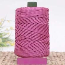 185 Yards X 3mm Polyester Tassel Cord, Braided Tassel Macrame Rope, Colorful Polyester Yarn Handwoven Tassel Cord For Crochet, Bags, Wall Hangings, Carpets, DIY Crafts, Plant Hangers, Tassel Projects - Multicolor - View 34