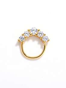 925 Sterling Silver Fashion Multi-Purpose Nose Ring/Nose Stud/Earring/Ear Cuff/Ear Clip Piercing Jewelry, Suitable For Various Occasions