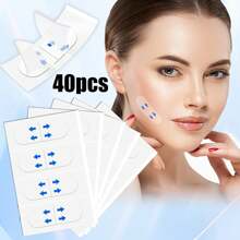 [200pcs/80pcs/40pcs/4pcs] Invisible Face Lifting Tapes, Used To Lift Sagging Skin, Instant Face Tape For Women, Lifting Sagging Skin And Concealing Makeup Tape, For Double Chin & Neck, Face Slimming - Alcohol-Free, Suitable For All Skin Types, Unisex