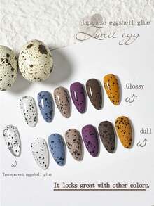 XEIJAYI 1pc 10ml Eggshell Gel Nail Polish White Black Material Summer Varnish With Any Color Gel Soak Off UV Manicure - 黑與白 - 查看 4