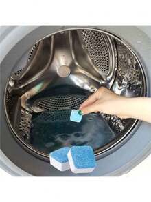 Kit 10 Washing Machine Cleaner, Solid Effervescent Tablet For Stain Removal - Màu xanh lam - Xem 5