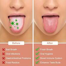 3pcs/Set Stainless Steel Tongue Scraper Set Used For Removing Tongue Coating And Reducing Bad Breath, Oral Cleaning Tools, Easy-To-Use Mouth Cleaning Kit
