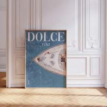1pc Modern Summer Fashion Landscape Vogue Posters Sweet Life Summer Print Wall Art Canvas Painting Poster Living Room Home Decor Optional Frame