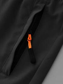 3 Pieces Teenage Boys Casual Loose Fit Outdoor Sports Training Lightweight Shorts For Back To School Season, Spring/Summer - Black - View 7