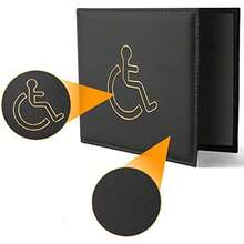 1pc Disability Card Holder & Card Pouch - Durable PVC Material, Open Design, With Convenient Identification, Multiple Colors Available, Suitable For Daily Commute And Storing Disability Certificates. Card Holder, Disability Certificate Protector, Disability Card Protector, Faux Leather Card Holder. - Multicolor - View 5