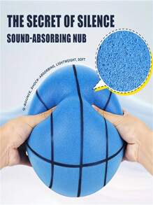 Kids' Silent Basketball (Size 3/5/7) - High Elasticity, Quiet & Noiseless, Soft Texture , Shockproof, Wear-Resistant & Non-Shedding. Indoor Family Training Ball For Kids Ages 3-9, Educational Toy & Game. Perfect Birthday & Christmas Gift For Boys & Girls Yes