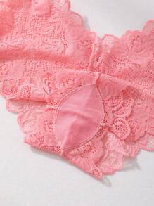 6 PCS Women's Sexy Lace Panties Mid Waist Seamless Briefs Tummy Control &Butt Lifter Stretch Underwear Stripe Lingerie