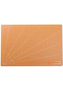 1 pezzo Tappetino da taglio multicolore, adatto per patchwork, carta, argilla e artigianato, taglia A3 in materiale PP - Forniture per ufficio e scuola, tappetino da taglio artigianale di precisione A3 rotante, materiale PP, adatto per cucito e progetti fai da te