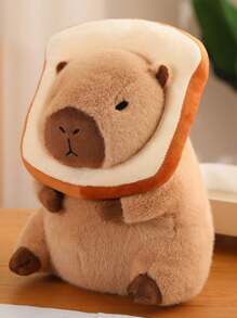 1PC30cm 11.81in Soft Capybara Transforming Capybara Doll Burger Toast Avocado Transforming Capybara Plush Toys For Kids Birthday Gift Home Decoration Valentine's Day Gift For Girls Sofa Pillow