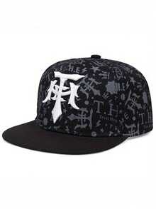 1顶男士户外可调节棒球帽，哥特字母印花嘻哈风格运动帽 - 多色的 - 查看 11