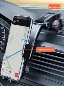 1 pieza Nuevo soporte de teléfono para coche con ventosa, soporte de navegación multifunción giratorio universal para camión y coche, soporte de teléfono para coche ajustable con ventosa compatible con iPhone y teléfonos Android, regalo para cumpleaños, familiares y amigos para soporte de teléfono en salida de aire acondicionado del coche, accesorios de coche