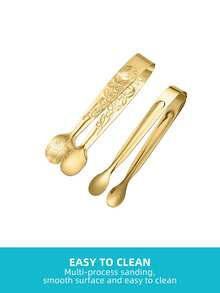 10 件不锈钢小夹子，适用于方糖、冰块、迷你水果、糖果、甜点、派对 - 餐厅、咖啡厅、下午茶、派对、酒店用品 - 糖夾 - 查看 10