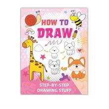 1 Piece Step-By-Step Drawing Guide, How To Draw Simple Cartoon Characters And Animals - Suitable For Children And Beginners - Boys And Girls Can Enjoy Fun Doodle Style Drawing Experience, New Children's Simple Sketch Cartoon Doodle Step-By-Step Drawing Book (Random Style And Color), Back To School / Welcome Learn School Supplies, School Essentials, Back To School, School, Back To School Supplies