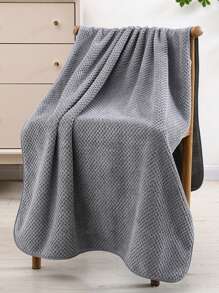 Solid Color Pineapple Jacquard Extra Large Bath Towel, Absorbent Bathroom Towel For Home, Dorm, Hotel,School,Back To School,Travel,Travel Essentials,Home Essentials,Towel,Skin Care