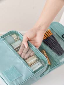 1 Stück Boho-Stil Reise Make-up Tasche, hängender Kulturbeutel, wasserdichte tragbare Aufbewahrungstasche für Make-up Pinsel, Handtücher, Zahnpasta, Strandutensilien, Hochzeitsdekoration, Brautjungfern Geschenk