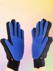 Random Pet Deshedding Massage Grooming Gloves, Pet Grooming Gloves - Gentle Deshedding Brush, Suitable For Dogs And Cats - Massage Stimulates Circulation - Easy To Use And Clean - Multicolor - View 9