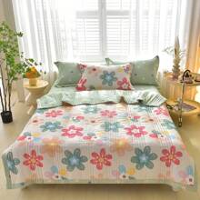 1 ultrazachte, verkoelende deken - lichtgewicht all-season beddengoed met eigentijds bloemenpatroon, 100% polyester, machinewasbaar. Voor een- en tweepersoonsbedden, hotels, campings en woonaccessoires, luxe hotelbeddengoed | modern gewatteerd ontwerp | reliëf met Soundwave-technologie