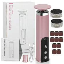 Electric Foot Grinder, Foot Callus Remover, USB Rechargeable, Adjustable Speed, With 20pcs Replacement Sandpapers, Suitable For Both Men And Women To Remove Dry Skin And Dead Skin On Feet
