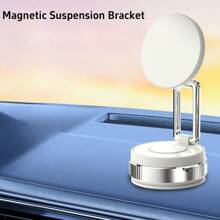 360° Rotating Magnetic Phone Holder, Foldable And Retractable, ABS Material, Not Waterproof, Suitable For Car/Shower/Travel/Gym/Smooth Mirror ,Phone Stand,Car Accessories