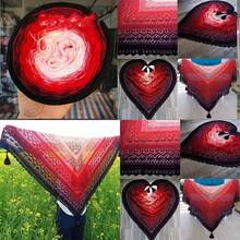 300g Colorful Pure Cotton Cake Gradient Cotton Rainbow DIY Scarf Shawl Skirt Wool Yarn Crochet - Multicolor - View 5