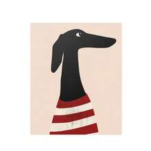 1 件墙壁艺术灵缇犬艺术海报 - 别致时尚的狗狗墙壁艺术 - 永不过时的法国名言宠物爱好者礼物墙饰 - 海报或帆布印刷 - 帆布画艺术夏季假期帆布画 - 适合家居装饰爱好者 - 房间装饰装饰，适用于家居礼物、客厅、浴室、卧室、厨房（无框架） - 彩色 - 查看 4