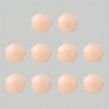 10 Reusable Seamless Silicone Nipple Covers - Invisible, Self-Adhesive, Anti-Convex Breast Patches For Women - Comfortable, Breathable, And Easy To Clean Bra Accessories(2/10pcs)