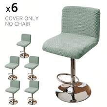 Bar Stool Covers With Backs,4 Packs Stretch Bar Stool Chair Covers,Jacquard Bar Stool Covers,Washable Bar Chair Covers Swivel Barstool Covers Slipcovers,Bar Stool Cover Square Swivel Barstool Chair Seat Velvet Barstool Protector Covers For Counter Height Mid Low Back Chair - Multicolor - View 21