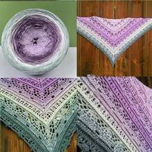 300g Colorful Pure Cotton Cake Gradient Cotton Rainbow DIY Scarf Shawl Skirt Wool Yarn Crochet - Multicolor - View 9